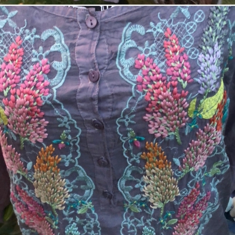 Johnny was embroidered top